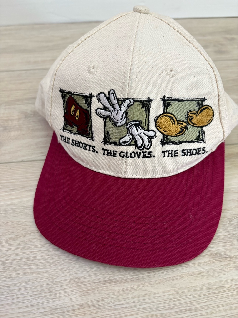 Vintage Disney Store The Shorts, The Gloves, The Shoes, The Mouse SnapBack Hat